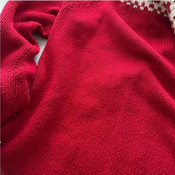 Talbots Fair Isle turtleneck sweater wool blend Medium Petite. - Picture 7 of 8